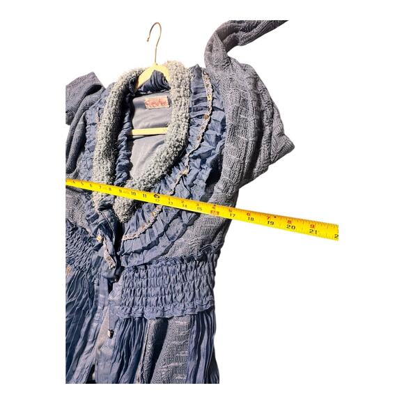 Pretty Angel knit cardigan jacket ruffles sequins women’s small ? Fairy - Picture 5 of 12